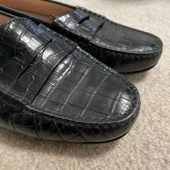 BRAND NEW CROCODILE LEATHER TODS SIZE 41 - Picture 5 of 5
